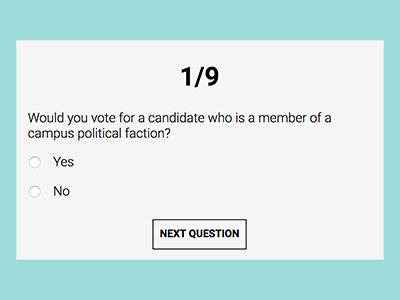 'Which Candidate Are You?' Interactive